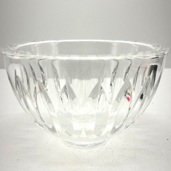 Vintage Lead Crystal Cut Glass Serving Bowl 5" X 4" Open Sugar Bowl Finger Bowl - Picture 2 of 11